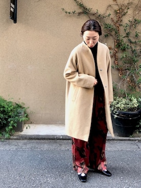 「コクーンコート」｜「アイテム（その他アウター）」を使った、iitsuka.さん（レディース・158cm）の秋コーディネート