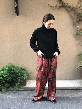 「FIL DE FER（フィルデフェール）のアイテム（ニット/セーター）」を使った、iitsuka.さん（レディース・158cm）の秋コーディネート