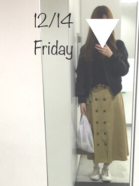 「WC（ダブル シー）のアイテム（ジャケット/アウター）」を使った、heyさん（レディース・160cm）の冬コーディネート