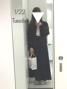 「WC（ダブル シー）のアイテム（ジャケット/アウター）」を使った、heyさん（レディース・160cm）の冬コーディネート