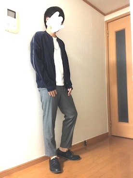 「COMME CA ISM（コムサイズム）のアイテム（ブルゾン）」を使った、いなしさん（メンズ・167cm）の秋コーディネート