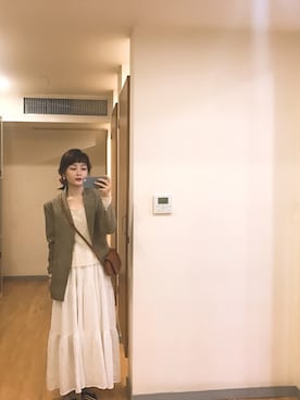 「chico_（チコ）のアイテム（ワンピース/ドレス）」を使った、kikom靠靠妹さん（レディース・161cm）の秋コーディネート