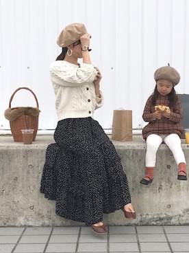 「アイテム（ピアス（両耳用））」を使った、.さん（レディース・156cm・30代）の秋コーディネート