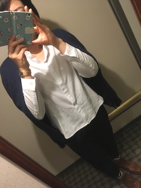 「Hands of creation（ハンズオブクリエイション）のアイテム（トップス）」を使った、なおみさん（レディース・160cm）の冬コーディネート