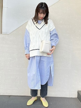 「FAEDA（ファエダ）のアイテム」を使った、大塚さん（レディース・164cm）の冬コーディネート