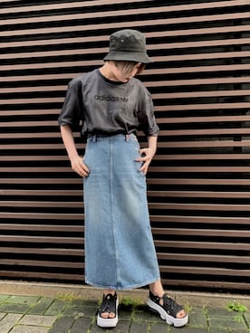 「スポーツサンダル」｜moe miyazakiさん（レディース・157cm）の夏コーディネート