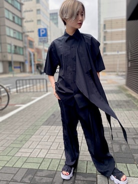 「スポーツサンダル」｜moe miyazakiさん（レディース・156cm）の夏コーディネート