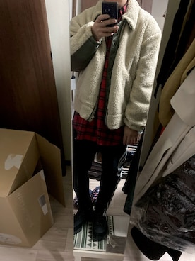 「THE NERDYS（ザ ナーディーズ）のアイテム」を使った、サトウさん。さん（メンズ・172cm）の冬コーディネート