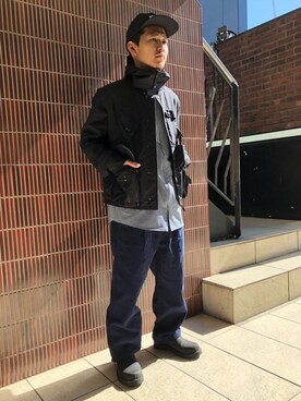 「Vernacolo（ベルナコッロ）のアイテム」を使った、ウルフサイキさん（メンズ・167cm）の冬コーディネート