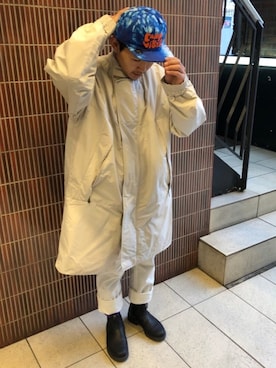 「Blundstone（ブランドストーン）のBlundstone/ブランドストーン　ｻｲﾄﾞｺﾞｱﾌﾞｰﾂ Men's（ブーツ）」を使った、ウルフサイキさん（メンズ・167cm）の冬コーディネート