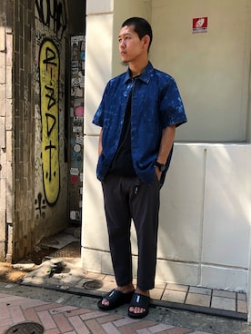 ウルフサイキさん（メンズ・167cm）の夏コーディネート