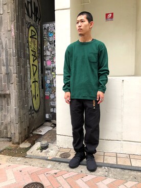 「BEAVER別注」｜ウルフサイキさん（メンズ・167cm）の夏コーディネート