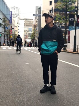 「MANASTASH（マナスタッシュ）のアイテム（ジャケット/アウター）」を使った、ウルフサイキさん（メンズ・167cm）の冬コーディネート