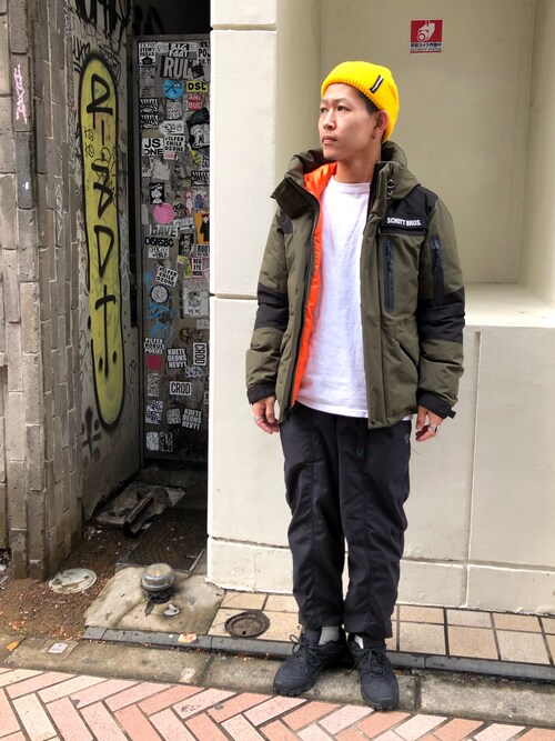 ウルフサイキ（BEAVER渋谷店 ）｜schottのダウンジャケット/コートを使ったコーディネート - WEAR