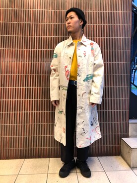 「ボヘミアンズ」｜「アイテム（Tシャツ/カットソー）」を使った、ウルフサイキさん（メンズ・167cm）の冬コーディネート