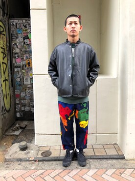 「BEAVER別注」｜ウルフサイキさん（メンズ・167cm）の冬コーディネート