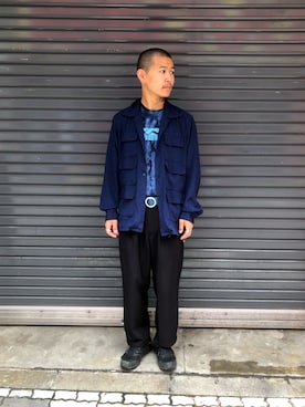 「TOPO DESIGNS（トポデザインズ）のアイテム」を使った、ウルフサイキさん（メンズ・168cm）の夏コーディネート