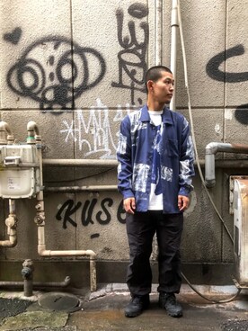 「POTER CLASIC」｜ウルフサイキさん（メンズ・167cm）の秋コーディネート