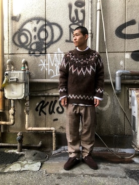 ウルフサイキさん(メンズ・167cm)の冬コーディネート