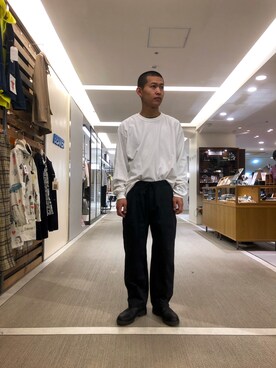 「Blundstone（ブランドストーン）のBlundstone/ブランドストーン　ｻｲﾄﾞｺﾞｱﾌﾞｰﾂ Men's（ブーツ）」を使った、ウルフサイキさん（メンズ・167cm）の春コーディネート