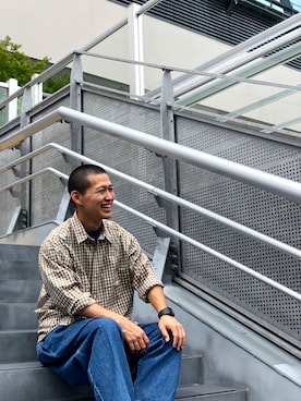 「PorterClassic」｜ウルフサイキさん（メンズ・167cm）の夏コーディネート