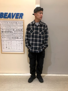 「inov-8（イノヴェイト）のアイテム（シューズ）」を使った、ウルフサイキさん（メンズ・167cm）の秋コーディネート