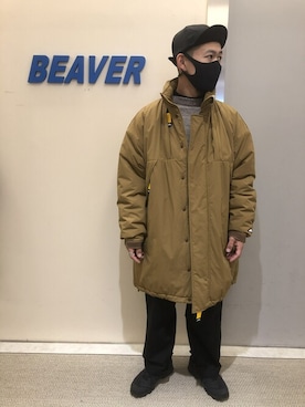 「inov-8（イノヴェイト）のアイテム（シューズ）」を使った、ウルフサイキさん（メンズ・167cm）の冬コーディネート