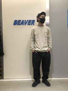 「オン」｜ウルフサイキさん（メンズ・167cm）の冬コーディネート