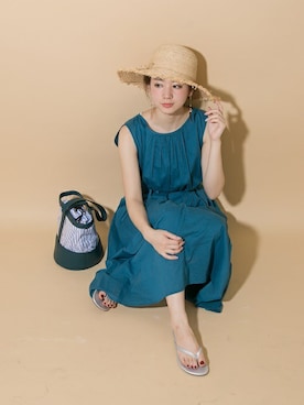「URBAN RESEARCH（アーバンリサーチ）のアイテム（ビーチサンダル）」を使った、airiさん（レディース・160cm）の春コーディネート