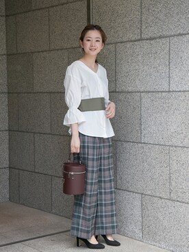 「アキコーデ」｜「アイテム（その他）」を使った、airiさん（レディース・160cm）の夏コーディネート