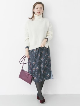 「YAHKI（ヤーキ）のYAHKI YH-132（ショルダーバッグ）」を使った、airiさん（レディース・160cm）の秋コーディネート