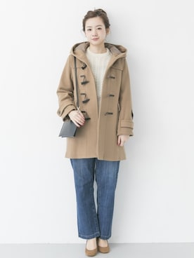 「URBAN RESEARCH（アーバンリサーチ）のアイテム（ダッフルコート）」を使った、airiさん（レディース・160cm）の秋コーディネート