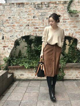 airiさん（レディース・160cm）の冬コーディネート