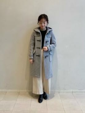 「アーバンリサーチ」｜「アイテム（ダッフルコート）」を使った、airiさん（レディース・160cm）の秋コーディネート
