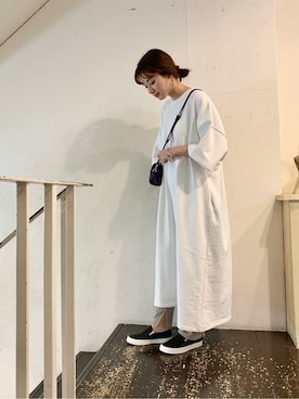 「URBAN RESEARCH（アーバンリサーチ）のアイテム（レギンス/スパッツ）」を使った、airiさん（レディース・160cm）の冬コーディネート