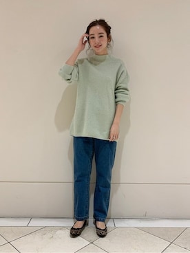 「URBAN RESEARCH（アーバンリサーチ）のアイテム（チュニック）」を使った、airiさん（レディース・162cm）の冬コーディネート
