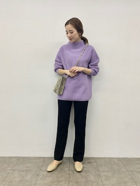 「URBAN RESEARCH（アーバンリサーチ）のアイテム（チュニック）」を使った、airiさん（レディース・162cm）の冬コーディネート