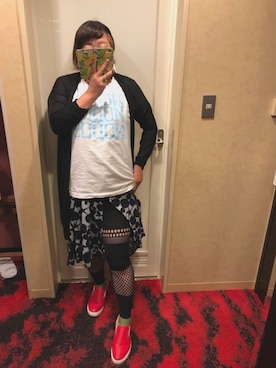 「Buffalo Bobs（バッファローボブズ）のアイテム（スリッポン）」を使った、chiccaさん（レディース・163cm）の夏コーディネート