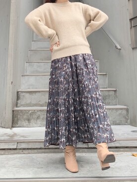 「スパンコール」｜「アイテム（その他）」を使った、maikoさん（レディース・158cm）の冬コーディネート