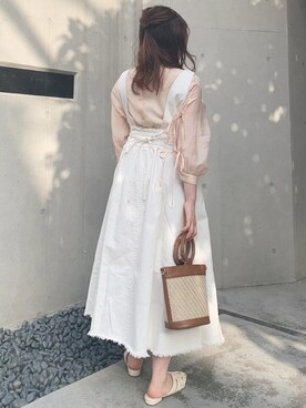 「消えそうな色コーデ」｜「アイテム（その他）」を使った、maikoさん（レディース・158cm）の春コーディネート