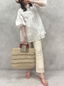「消えそうな色コーデ」｜「アイテム（その他）」を使った、maikoさん（レディース・158cm）の春コーディネート