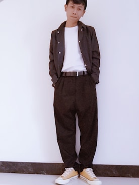 「PUBLIC SCHOOL（パブリックスクール）のアイテム（ジャケット/アウター）」を使った、S-小小小语さん（メンズ・175cm）の秋コーディネート