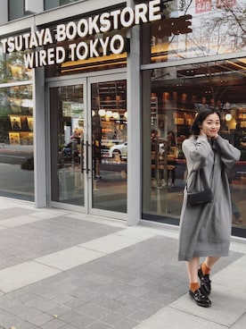 「蔦屋書店」｜戴戴さん（レディース・165cm）の冬コーディネート