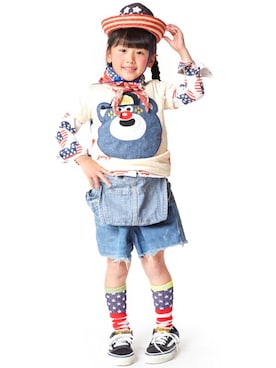 「JAM（ジャム）のアイテム（トップス）」を使った、storiesさん（キッズ・110cm）の春コーディネート