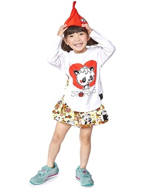 「STORIES（ストーリーズ）のアイテム（帽子）」を使った、storiesさん（キッズ・110cm）の秋コーディネート