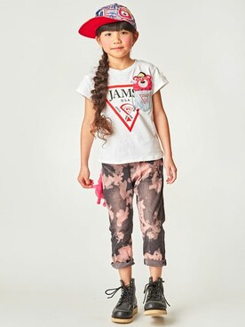 「JAM（ジャム）のアイテム（帽子）」を使った、storiesさん（キッズ・110cm）の冬コーディネート