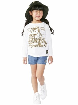「JAM（ジャム）のアイテム（帽子）」を使った、storiesさん（キッズ・110cm）の冬コーディネート
