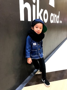 「niko and...（ニコアンド）のアイテム（その他）」を使った、kenuuuさん（メンズ・170cm）の冬コーディネート