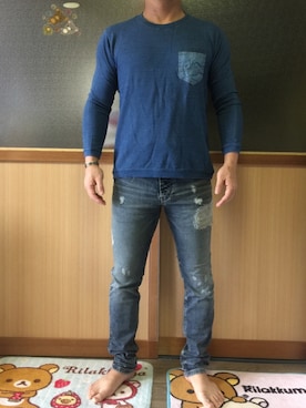 「REALIZE（リアライズ）のアイテム」を使った、ゆずりんさん（メンズ・167cm）の秋コーディネート