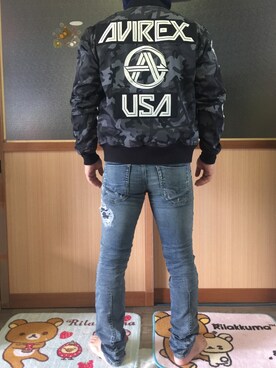 「アイテム（MA-1）」を使った、ゆずりんさん（メンズ・167cm・40代）の秋コーディネート